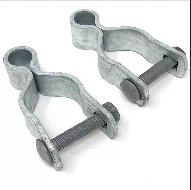 Dailydanny 2 Pack Chain Link Fence Frame Gate Post Female Hinge with Bolts and Nuts (1-3/8 Inch) - Image 3
